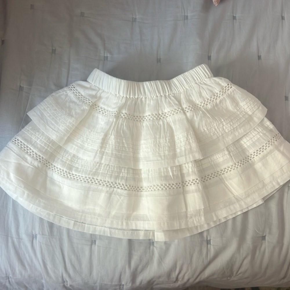 ✨FLASH SALE✨ Crewcuts Girls' Eyelet Tiered Skirt in Cotton Voile sz Medium